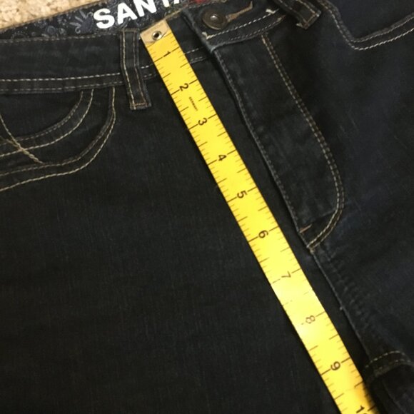 Santana Jeans Dark Navy Blue Denim Capri - Picture 14 of 14
